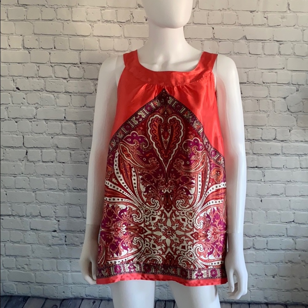 Lane Bryant Hot Pink Sleeveless Tunic Top